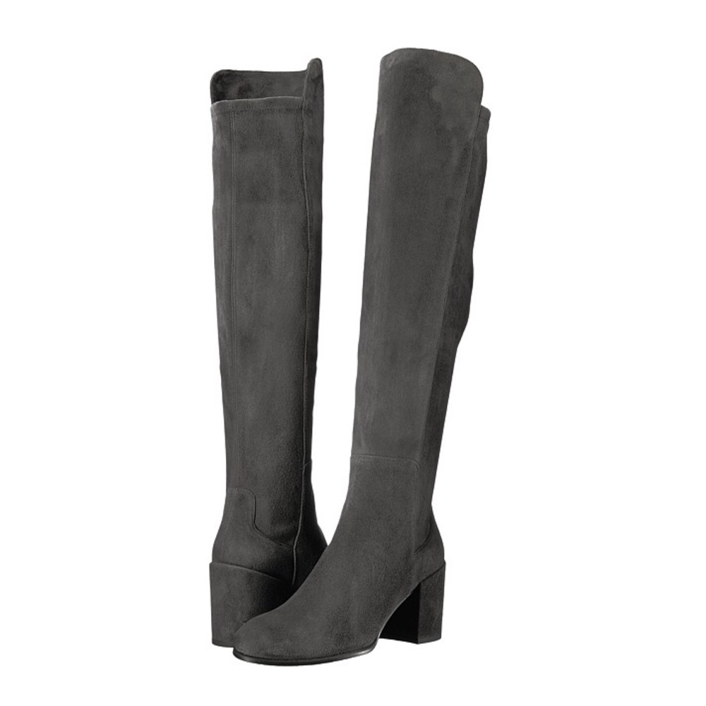 Stuart Weitzman alljack slate suede 6.5 boots NWT